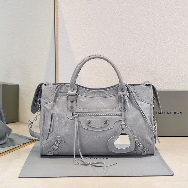 Balenciaga original lambskin le city medium bag 7977862 grey