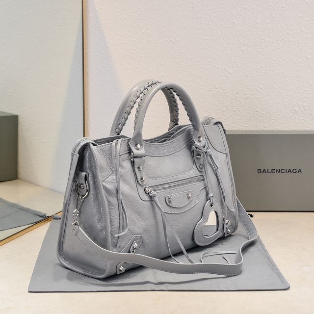 Balenciaga original lambskin le city medium bag 7977862 grey