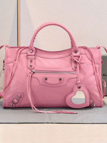 Balenciaga original lambskin le city medium bag 7977862 pink