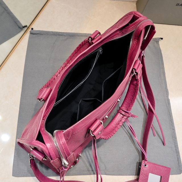 Balenciaga original lambskin le city medium bag 7977862 rose red