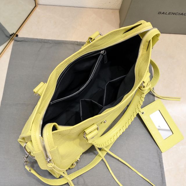 Balenciaga original lambskin le city medium bag 7977862 yellow