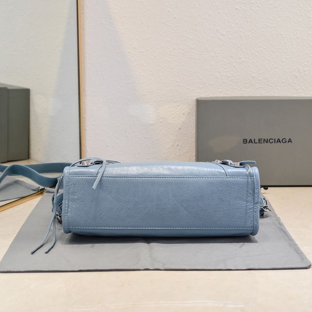 Balenciaga original lambskin le city small bag 8114422 light grey