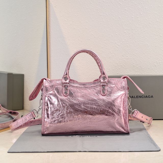 Balenciaga original lambskin le city small bag 8114422 pink