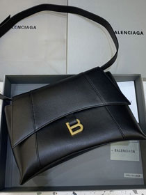 Balenciaga original calfskin downtown large shoulder bag 67135330 black