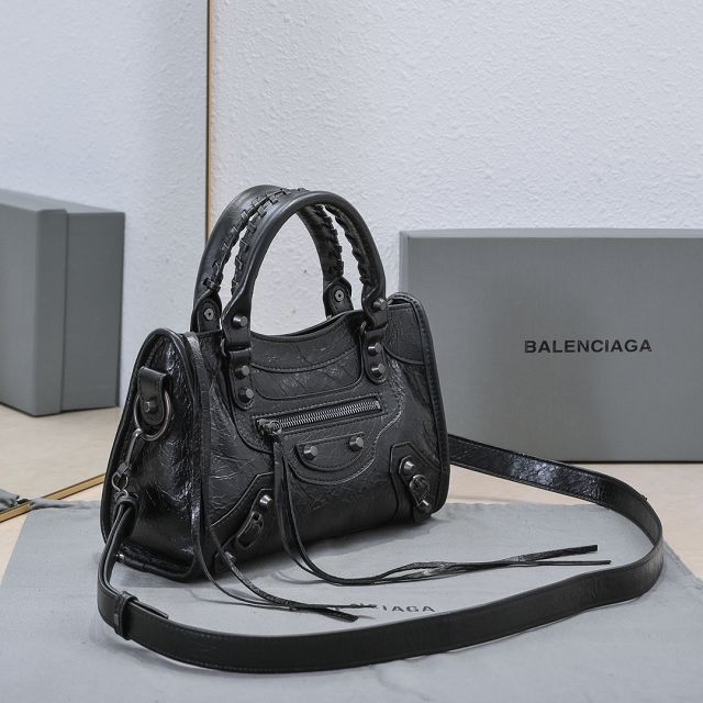 Balenciaga original lambskin le city mini bag 8063952 allblack