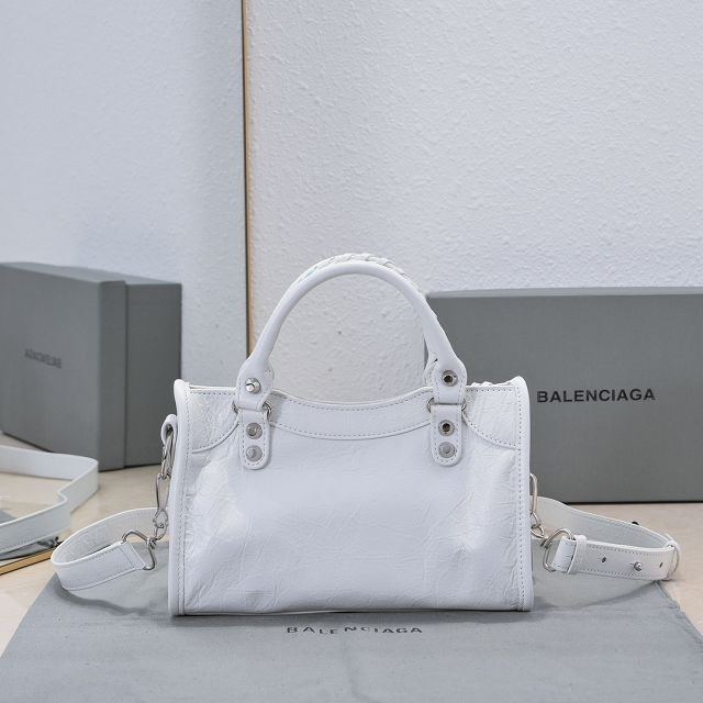 Balenciaga original lambskin le city mini bag 8063952 white