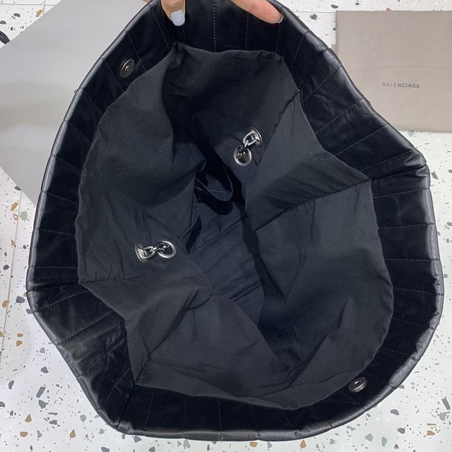 Balenciaga original calfskin monaco large bag 7659332 black