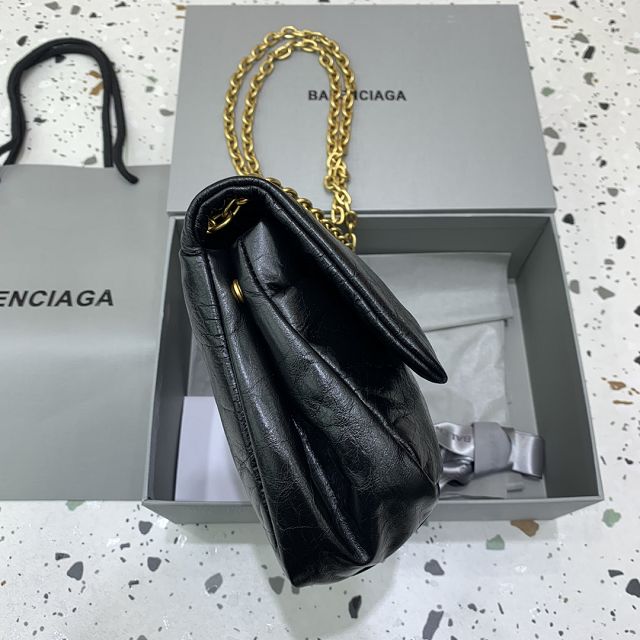 Balenciaga original calfskin monaco mini bag 7929772 black