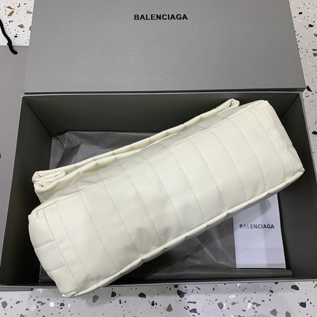 Balenciaga original calfskin monaco medium bag 7659452 white