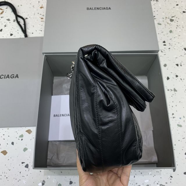 Balenciaga original calfskin monaco small bag 7659662 black