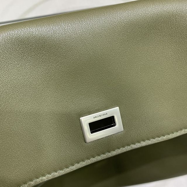 Balenciaga original calfskin rodeo large handbag 7897442 green