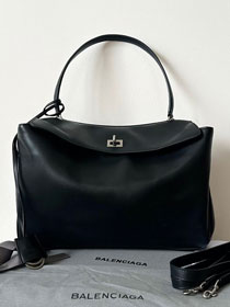 Balenciaga original calfskin rodeo medium handbag 7897722 black