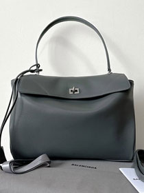 Balenciaga original calfskin rodeo medium handbag 7897722 grey