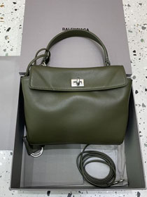 Balenciaga original calfskin rodeo mini handbag 7954562 green