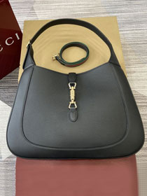 GG original calfskin jackie large shoulder bag 813650 black