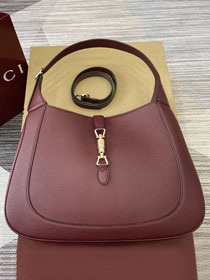 GG original calfskin jackie large shoulder bag 813650 bordeaux