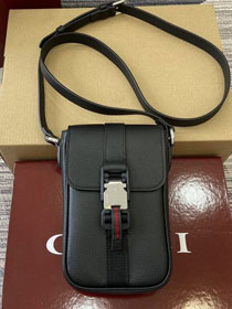 GG original calfskin super mini crossbody bag 800312 black