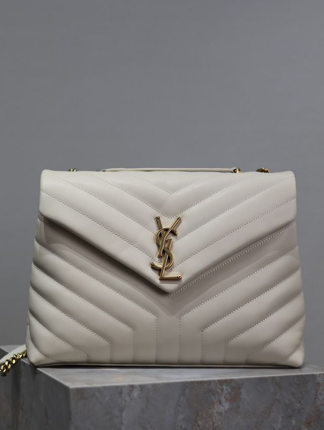 YSL original calfskin loulou medium bag 487216 white