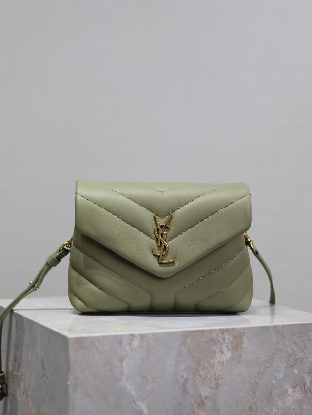 YSL original calfskin loulou mini bag 467072 green