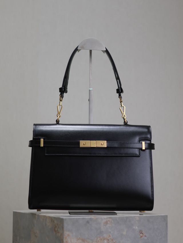 YSL original calfskin manhattan top handle bag 769512 black