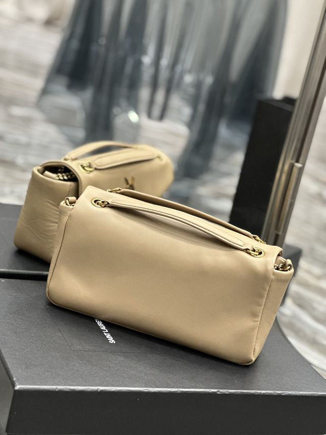 YSL original lambskin calypso small bag 734153 beige