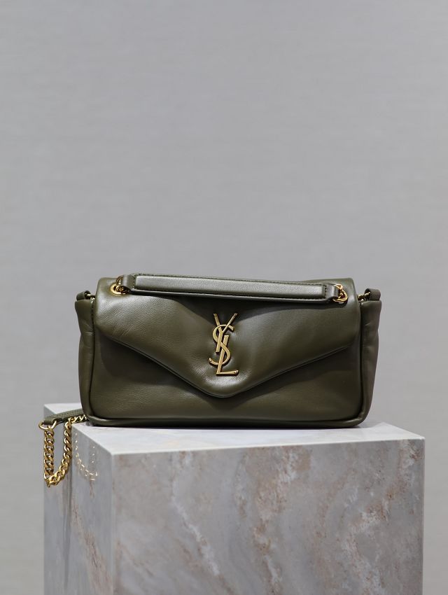 YSL original lambskin calypso small bag 734153 green