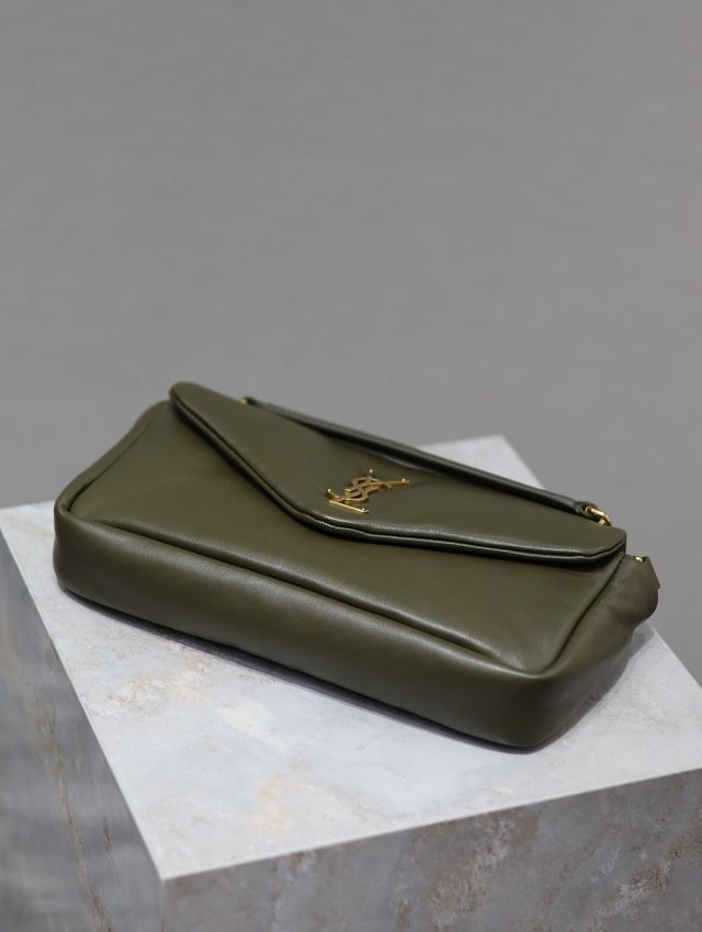 YSL original lambskin calypso small bag 734153 green