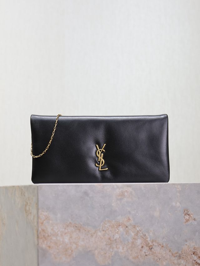 YSL original lambskin calypso mini bag 801772-2 black