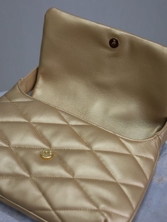 YSL original lambskin le 5A7 shoulder bag 698567 gold