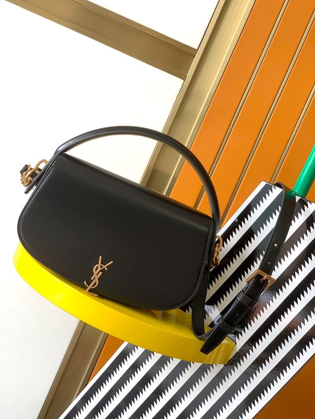 YSL original box calfskin voltaire bag 787671 black