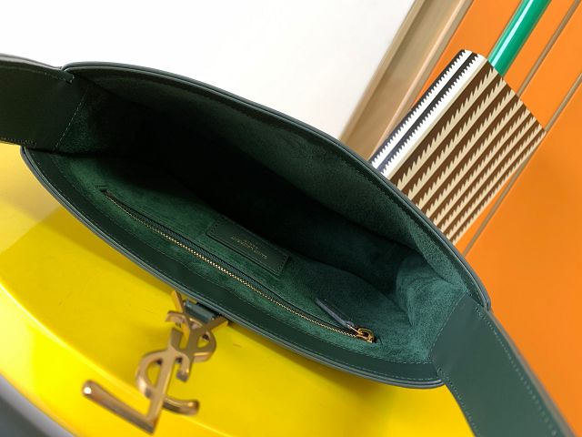 YSL original calfskin le 5A7 hobo bag 657228 green