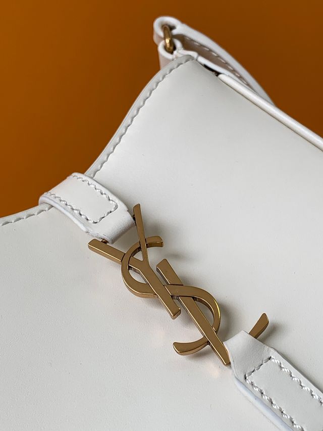 YSL original calfskin le 5A7 mini tote bag 735214 white