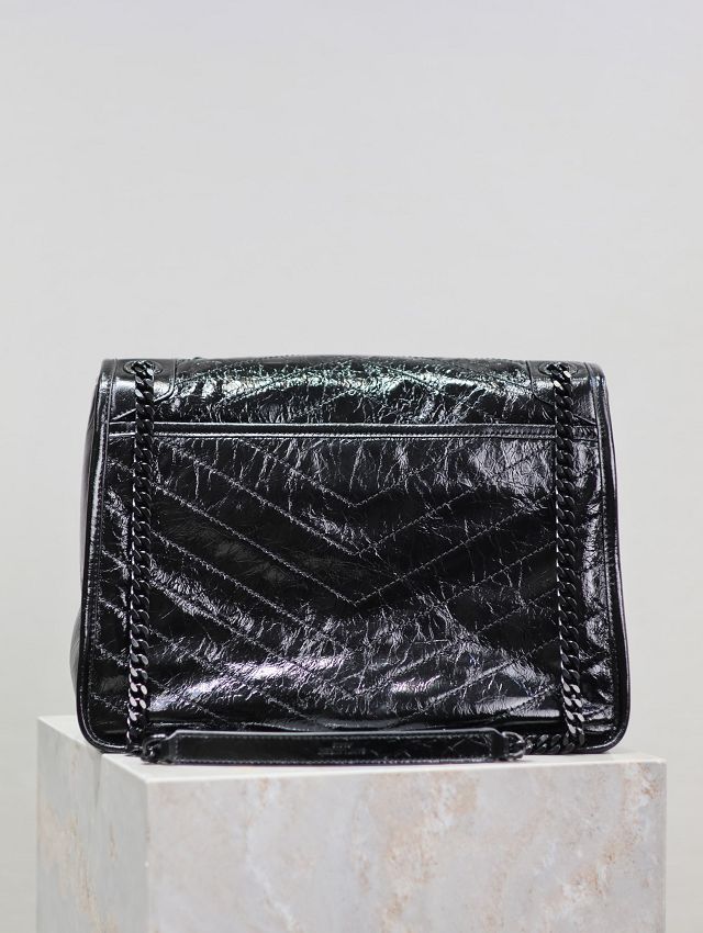 YSL original calfskin large niki bag 498830 black