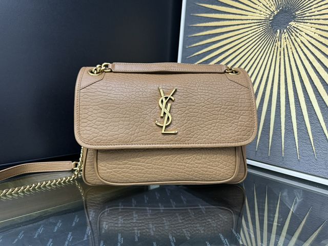 YSL original calfskin medium niki bag 633158 apricot