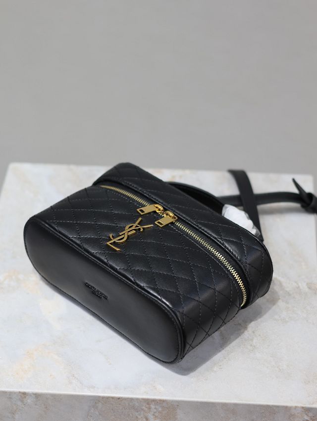 YSL original lambskin gaby vanity bag 766731 black