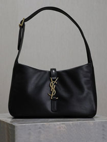 YSL original lambskin le 5A7 hobo bag 657228 black