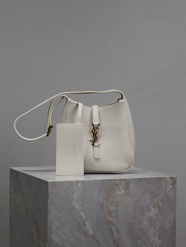 YSL original calfskin le 5A7 mini tote bag 809461 white