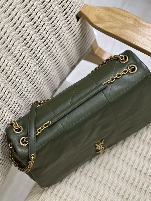 YSL original lambskin jamie 4.3 large bag 742431 dark green