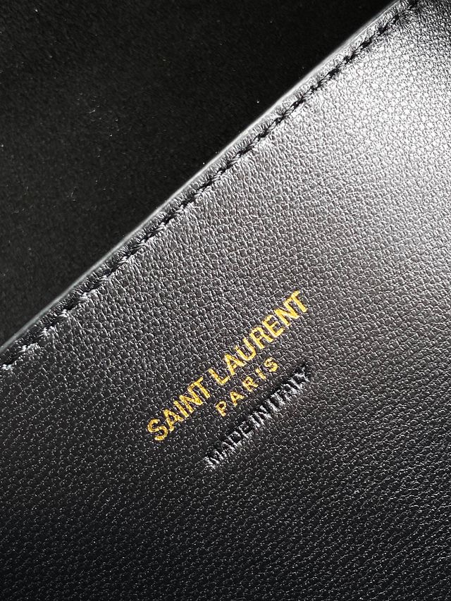 YSL original lambskin paris VII pochon 804302 black