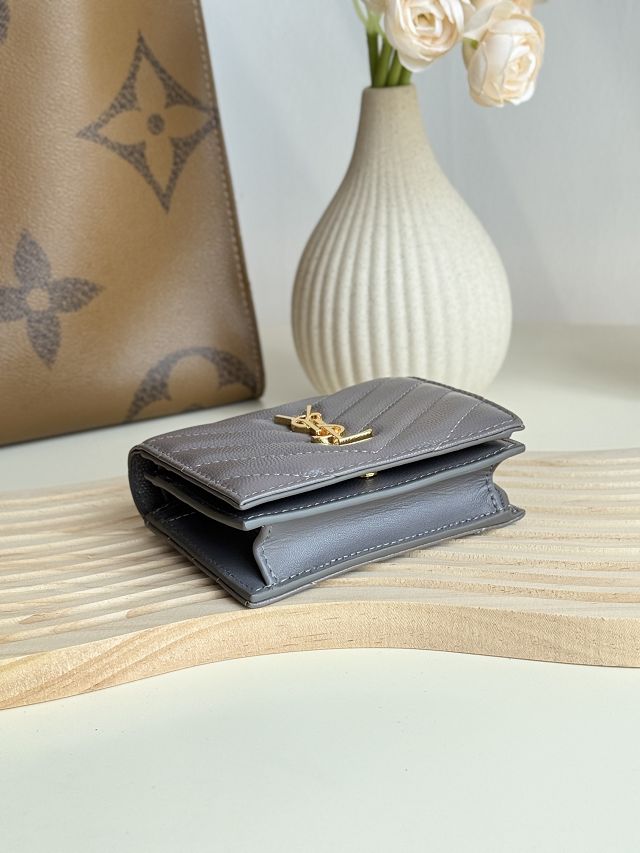 YSL original grained calfskin wallet 530841