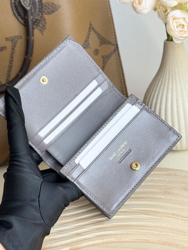 YSL original grained calfskin wallet 530841