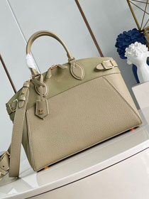 2024 Louis vuitton original calfskin lock it MM bag M22927 khaki