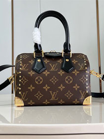 Louis vuitton original monogram canvas  speedy trunk 20 M13145 black