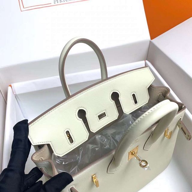 Hermes original swift leather birkin 30 bag H30-5 craie