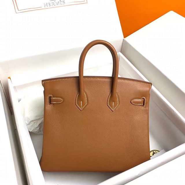 Hermes original swift leather birkin 30 bag H30-5 gold brown