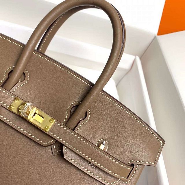 Hermes original swift leather birkin 30 bag H30-5 grey etoupe