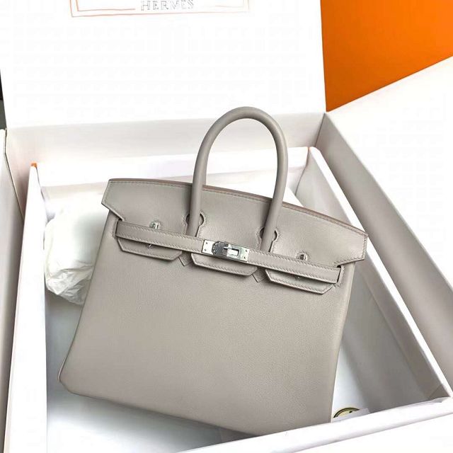 Hermes original swift leather birkin 30 bag H30-5 grey pearl