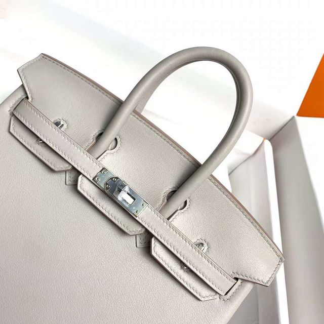 Hermes original swift leather birkin 30 bag H30-5 grey pearl