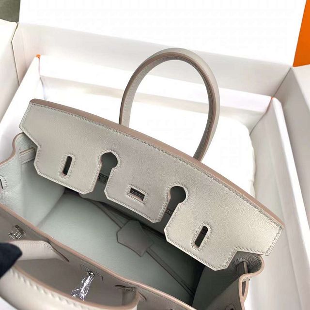 Hermes original swift leather birkin 30 bag H30-5 grey pearl