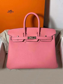 Hermes original swift leather birkin 35 bag H35-5 rose dete